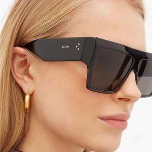 Celine flat top sunglasses in black smoke